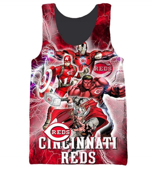 The Avengers Cincinnati Hoodies - Pullover Red Hoodie