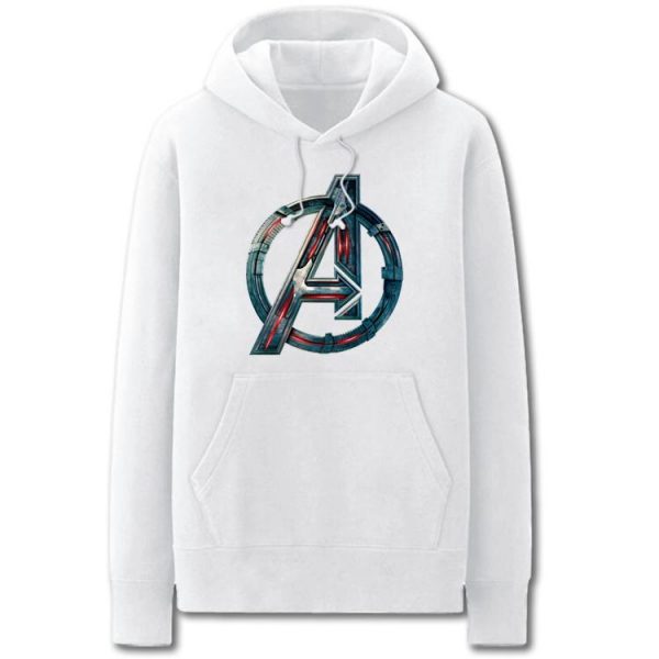 The Avengers Hoodies - Solid Color Avengers: Age of Ultron Logo Fleece Hoodie
