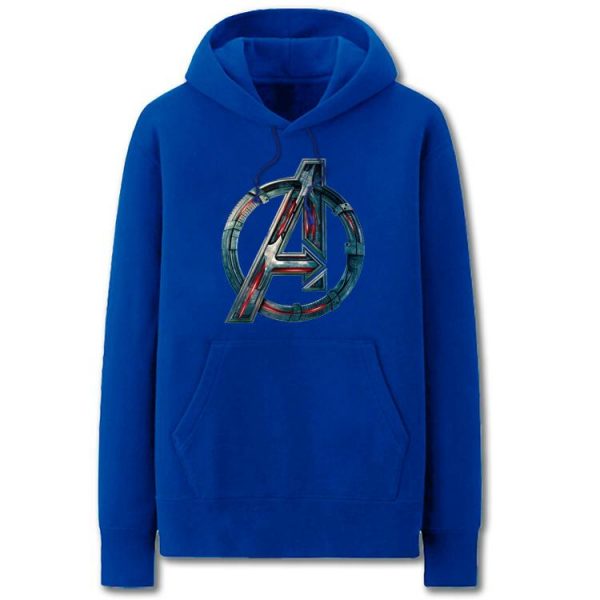 The Avengers Hoodies - Solid Color Avengers: Age of Ultron Logo Fleece Hoodie
