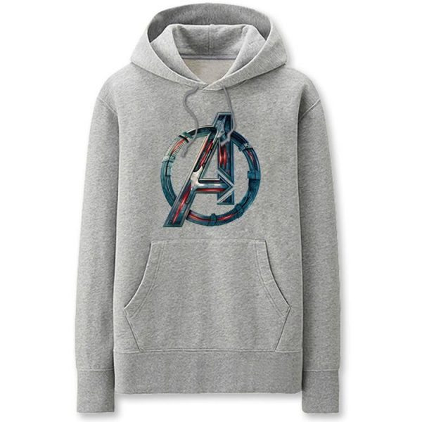 The Avengers Hoodies - Solid Color Avengers: Age of Ultron Logo Fleece Hoodie