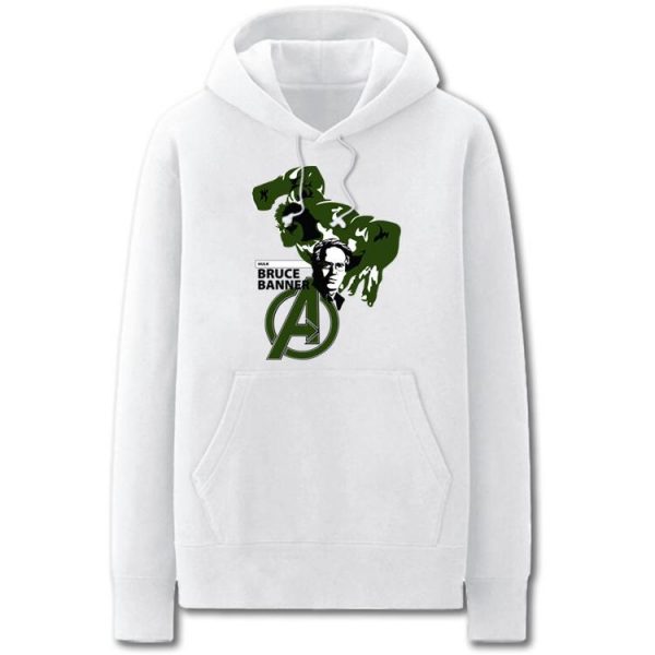 The Avengers Hoodies - Solid Color Bruce Banner Defenders Fleece Hoodie