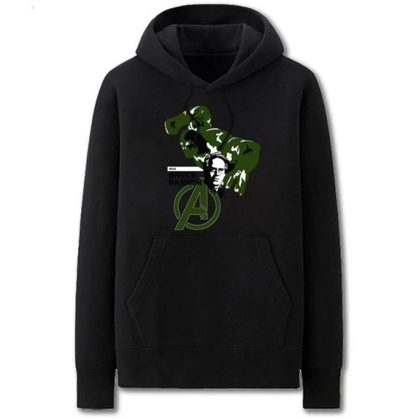 The Avengers Hoodies - Solid Color Bruce Banner Defenders Fleece Hoodie