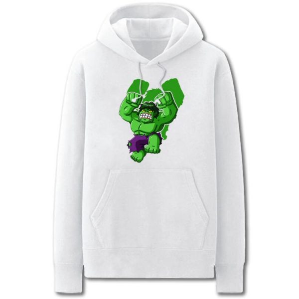 The Avengers Hoodies - Solid Color Hulk Cartoon Style Super Cool Fleece Hoodie