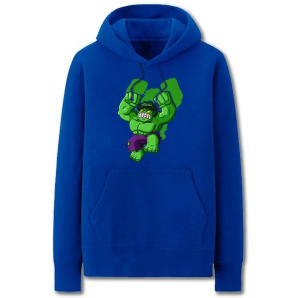 The Avengers Hoodies - Solid Color Hulk Cartoon Style Super Cool Fleece Hoodie