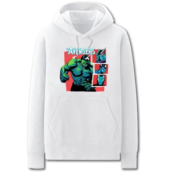 The Avengers Hoodies - Solid Color Hulk Cartoon Style Super Cool Fleece Hoodie