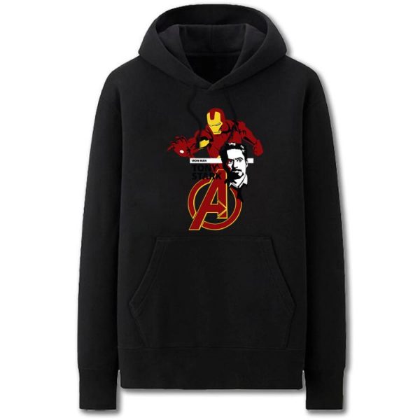 The Avengers Hoodies - Solid Color Iron Man Warrior Super Cool Fleece Hoodie