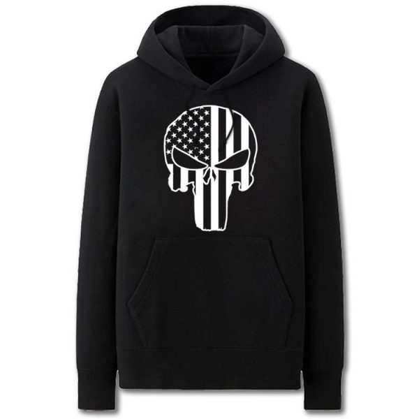The Avengers Hoodies - Solid Color Punisher Super Cool Fleece Hoodie