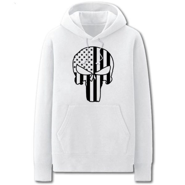 The Avengers Hoodies - Solid Color Punisher Super Cool Fleece Hoodie