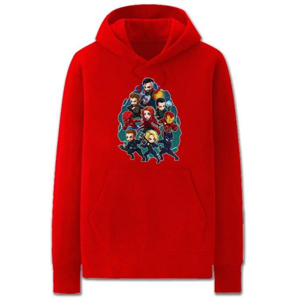 The Avengers Hoodies - Solid Color Super Hero Infinite War Cartoon Style Fleece Hoodie