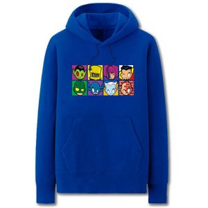 The Avengers Hoodies - Solid Color The Avengers Super Hero Cartoon Style Fleece Hoodie