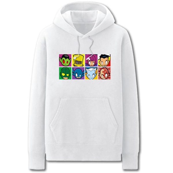 The Avengers Hoodies - Solid Color The Avengers Super Hero Cartoon Style Fleece Hoodie