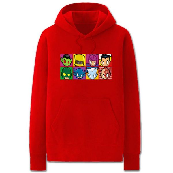 The Avengers Hoodies - Solid Color The Avengers Super Hero Cartoon Style Fleece Hoodie