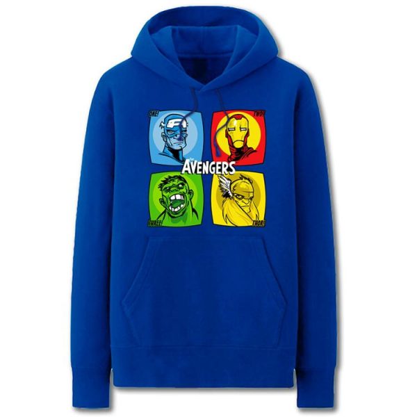 The Avengers Hoodies - Solid Color The Avengers Super Hero Cool Fleece Hoodie