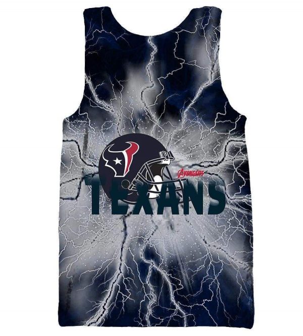The Avengers Houston Texans Hoodies - Pullover Black Hoodie