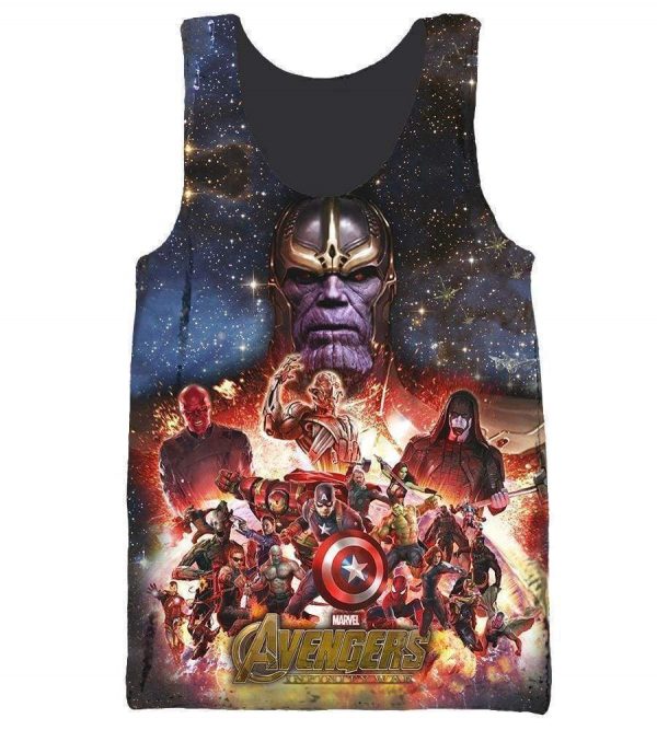 The Avengers Infinity War Hoodies - Pullover Black Hoodie