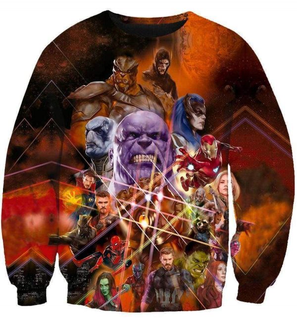 The Avengers Infinity War Hoodies - Pullover Hero Collection Yellow Hoodie