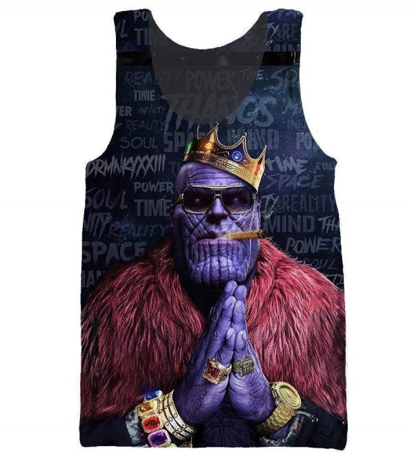 The Avengers Infinity War Thanos Hoodies - Zip Up Smoking Black Zip Up Hdoodie