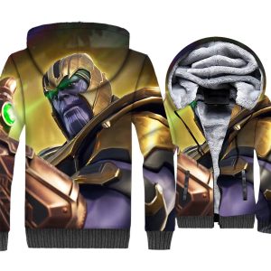 The Avengers Jackets - Solid Color The Avengers Series Thanos Infinite War Super Cool 3D Fleece Jacket