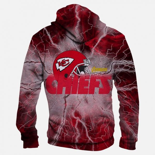 The Avengers Kansas City Chiefs Hoodies - Pullove Red Hoodie