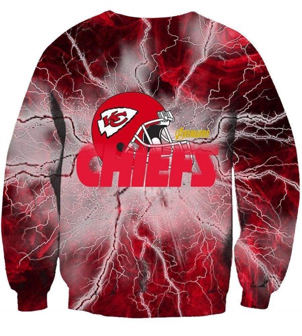 The Avengers Kansas City Chiefs Hoodies - Pullove Red Hoodie