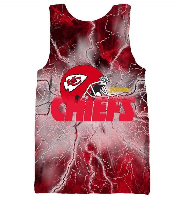 The Avengers Kansas City Chiefs Hoodies - Pullove Red Hoodie