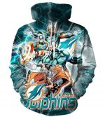 The Avengers Miami Dolphins Hoodie - Pullover Blue Hoodie