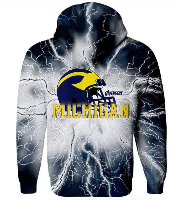 The Avengers Michigan Wolverines Hoodies - Pullover Black Hoodie
