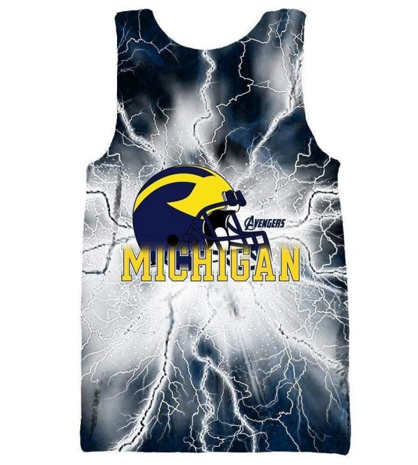 The Avengers Michigan Wolverines Hoodies - Pullover Black Hoodie