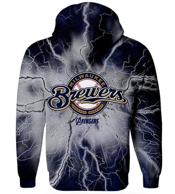 The Avengers Milwaukee Brewers Hoodies - Pullover Black Hoodie