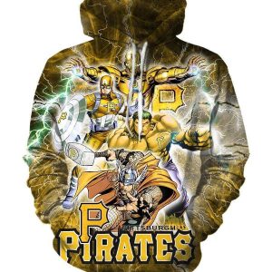 The Avengers Pittsburgh Pirates Hoodies - Pullover Yellow Hoodie