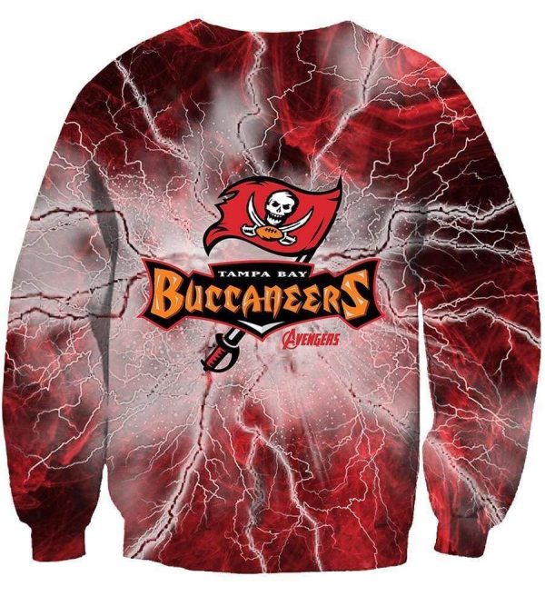 The Avengers Tampa Bay Buccaneers Hoodie - Pullover Red Hoodie