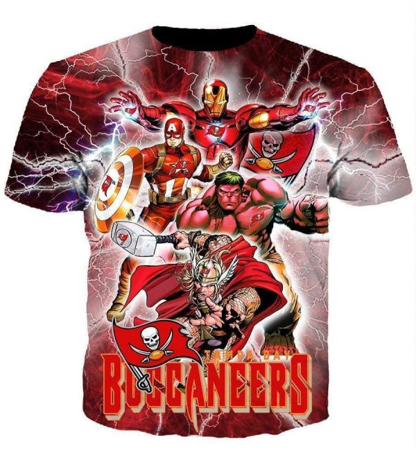 The Avengers Tampa Bay Buccaneers Hoodie - Pullover Red Hoodie