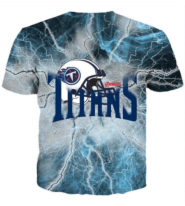 The Avengers Tennessee Titans Hoodies - Pullover Blue Hoodie