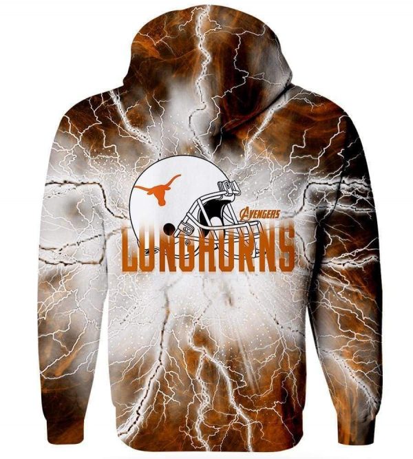 The Avengers Texas Longhorns Hoodies - Pullover Orange Hoodie