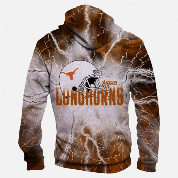 The Avengers Texas Longhorns Hoodies - Pullover Orange Hoodie