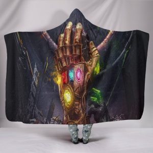 The Avengers Thanos Gauntlet Hooded Blanket - Five Black Finger Blanket