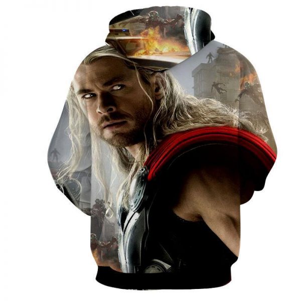 The Avengers Thor Hoodies - Pullover White Hoodie