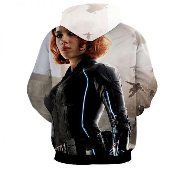The Avengers Widow Hoodies - Pullover White Hoodie
