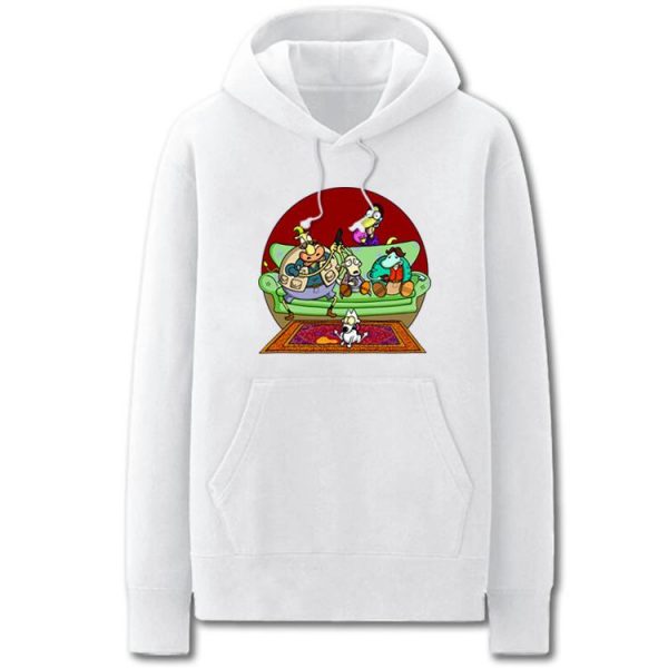 The Big Lebowski Hoodies - Solid Color The Big Lebowski Cartoon Style Cute Fleece Hoodie