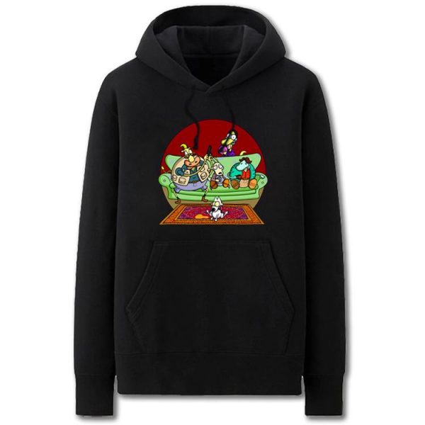 The Big Lebowski Hoodies - Solid Color The Big Lebowski Cartoon Style Cute Fleece Hoodie