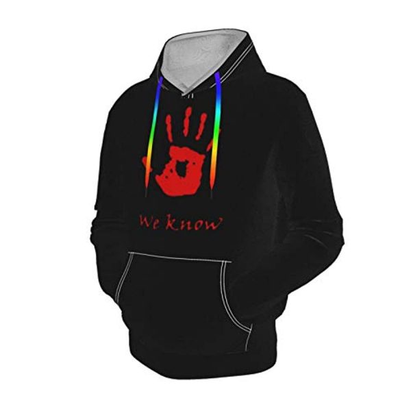 THE ELDER SCROLLS Hoodies - Dark Brotherhood We Know Black Pullover Hoodie with Pocket