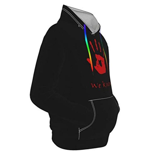 THE ELDER SCROLLS Hoodies - Dark Brotherhood We Know Black Pullover Hoodie with Pocket