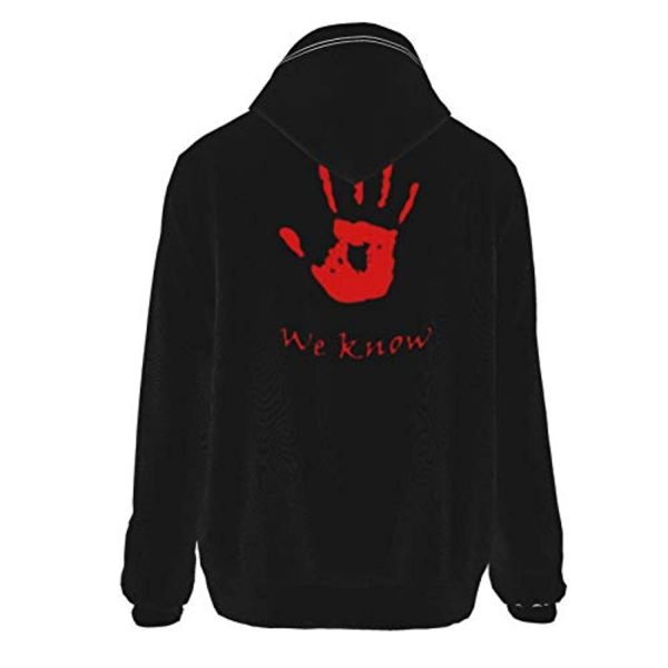 THE ELDER SCROLLS Hoodies - Dark Brotherhood We Know Black Pullover Hoodie with Pocket