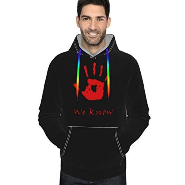 THE ELDER SCROLLS Hoodies - Dark Brotherhood We Know Black Pullover Hoodie with Pocket