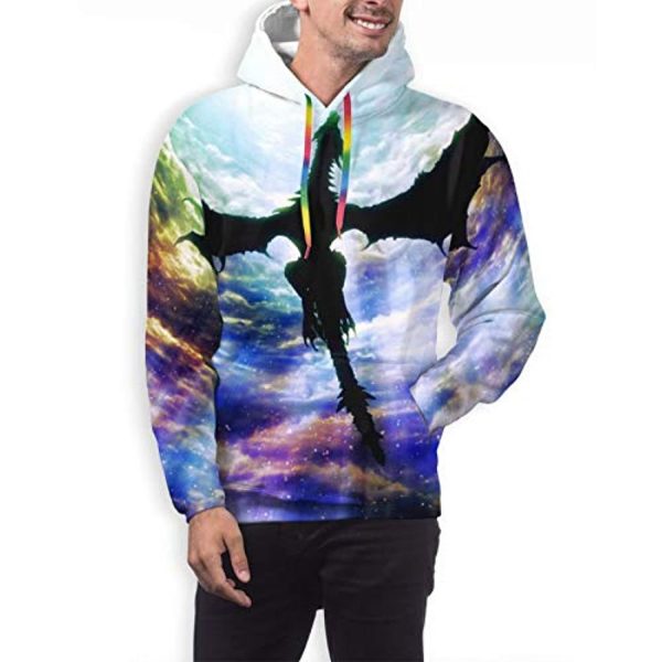 THE ELDER SCROLLS Hoodies - Sky Dragon Pullover Drawstring Hoodie with Pocket