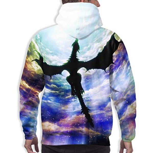 THE ELDER SCROLLS Hoodies - Sky Dragon Pullover Drawstring Hoodie with Pocket