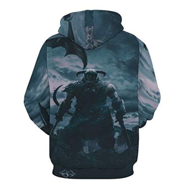 THE ELDER SCROLLS Hoodies - Skyrim Dragonborn Pullover Drawstring Hoodie with Pocket