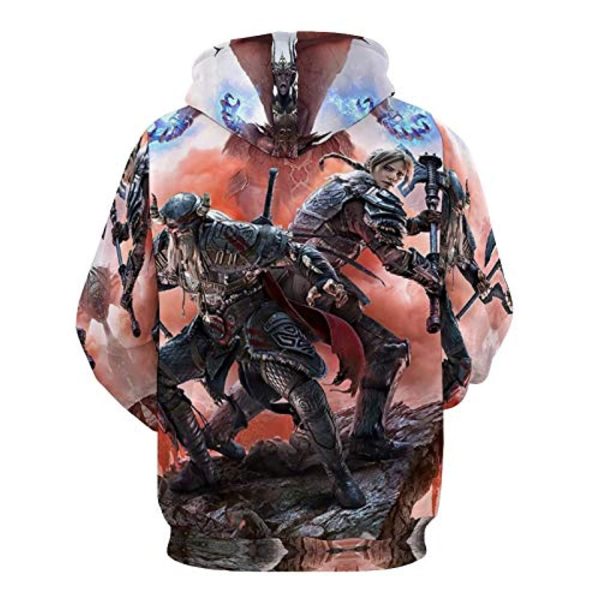 THE ELDER SCROLLS Hoodies - Skyrim Hoodie Colorful 3D Print Pullover Drawstring Hoodie