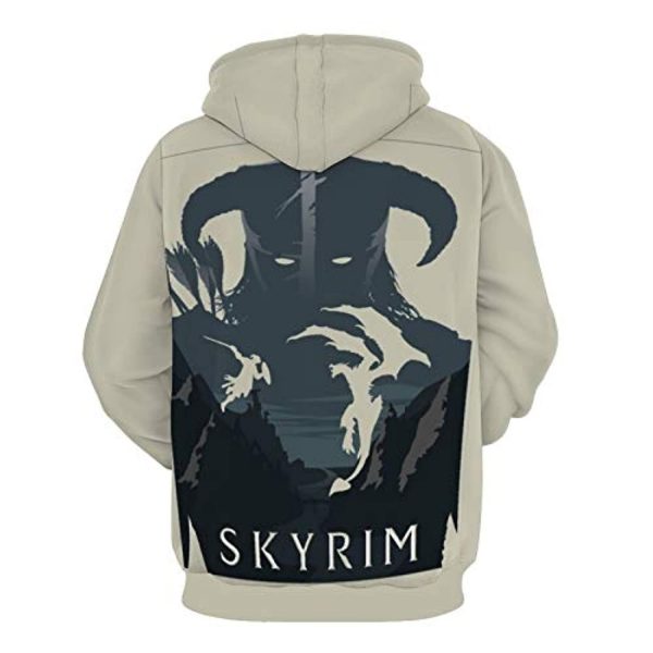 THE ELDER SCROLLS Hoodies - Skyrim Hoodie Dragonborn 3D Print Pullover Drawstring Hoodie
