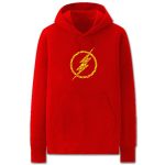 The Flash Hoodies - Solid Color Super Hero The Flash Fleece Hoodie